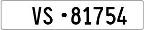 Trailer License Plate